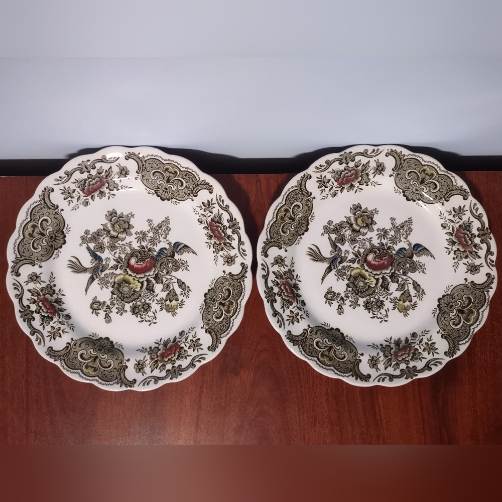 2 - STAFFORDSHIRE ENGLAND RIDGWAY WINDSOR - 7 3/4” Plates